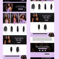 Black & Lilac Shopify Premade Website