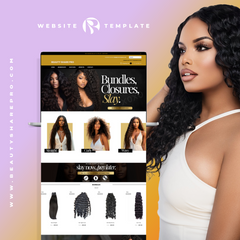 Black White & Gold Shopify Premade Website